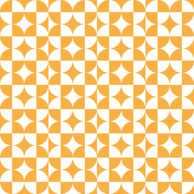 Abstract cirkel vierkant patroon oranje