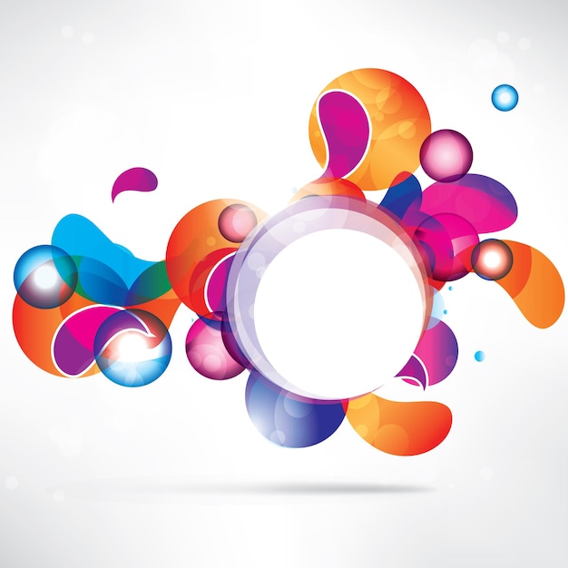 Abstract cirkels gekleurd ontwerp