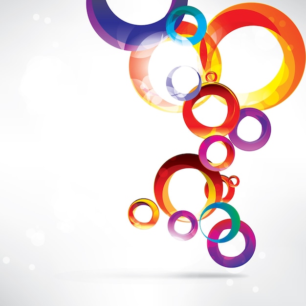 Abstract cirkels gekleurd ontwerp