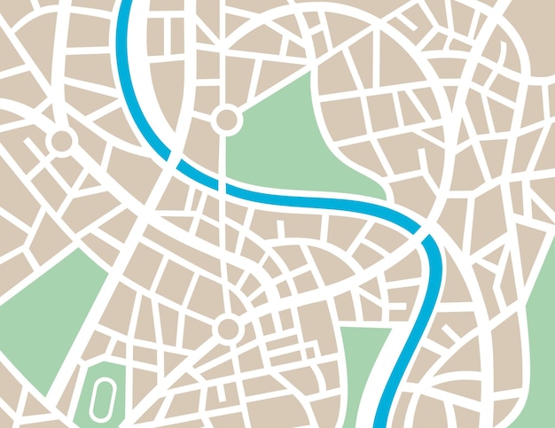 Mappa della città astratta