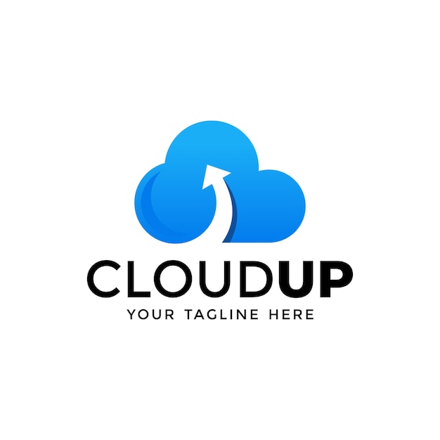 abstract cloud logo design