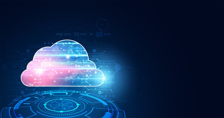 Abstract cloud technology with big data and Connection