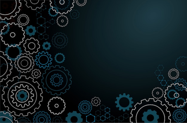 Vector abstract cogs wheel background