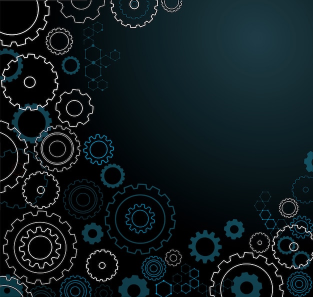 Abstract cogs wheel background