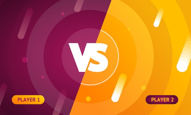 Abstract color background with versus sign vector