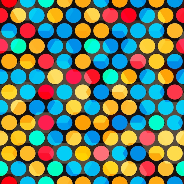 Vector abstract color bubbles seamless