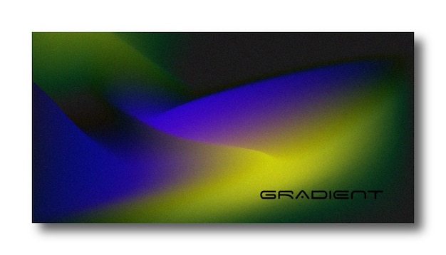 Вектор Абстрактный цветовой градиент современный размытый фон и шаблон текстуры зерна пленки с элегантным