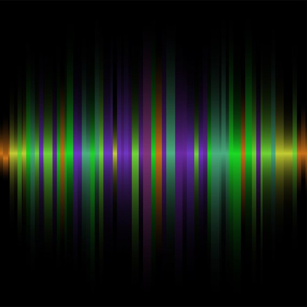 Vector abstract color line dark background