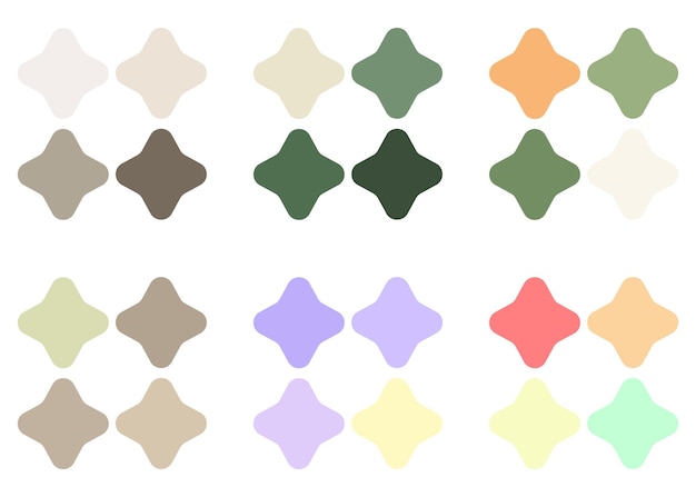 Абстрактное руководство по цветовой палитре RGB цветная диаграмма Цветовой образец