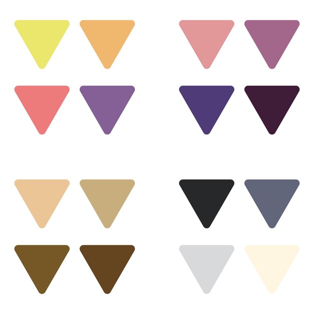 Vector abstract color palette