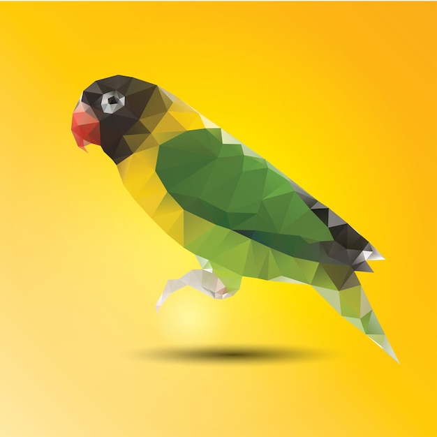 Вектор Абстрактный цветной попугай фона