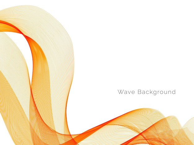 Vettore elemento di disegno astratto dell'onda di colore vettore astratto ondulato del fondo