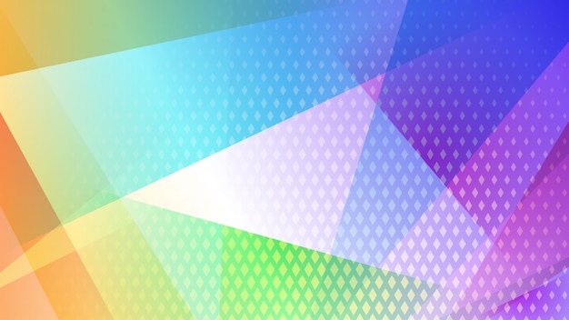 Abstract colored background of lines polygons and halftone dots