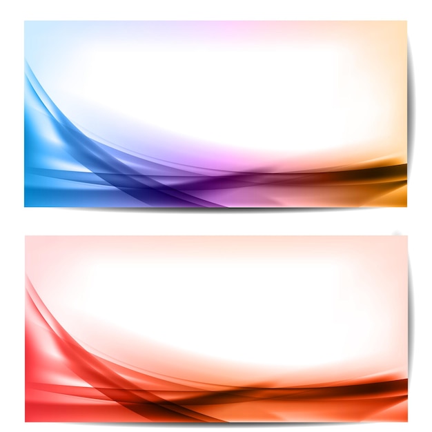 Vector abstract colored wave on background