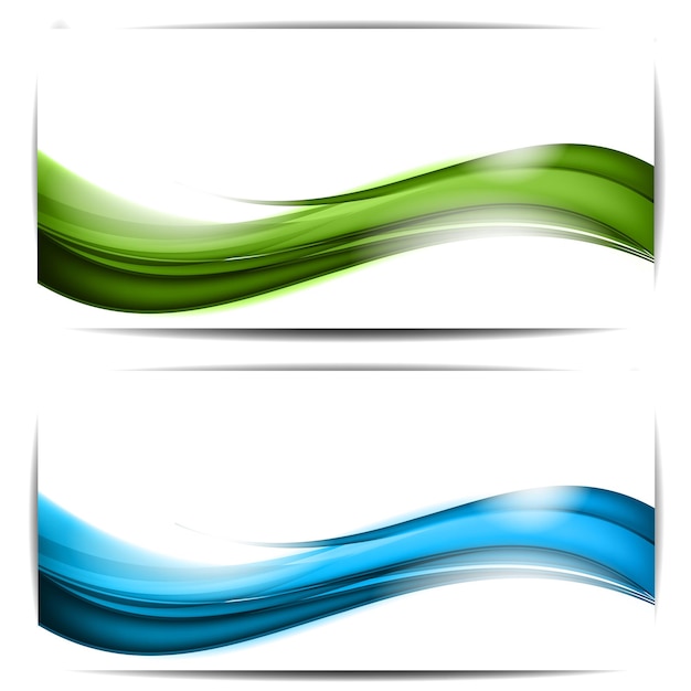 Vector abstract colored wave on background