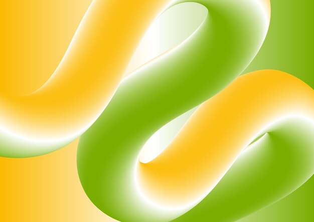 Abstract colorful 3d wavy shape background Vector design