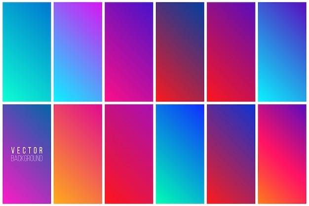 Vector abstract colorful background collection