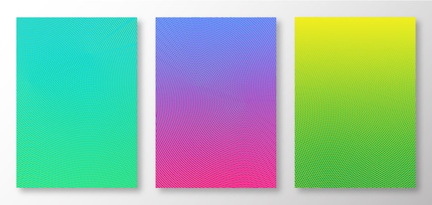 Abstract Colorful Background Gradient Design Set