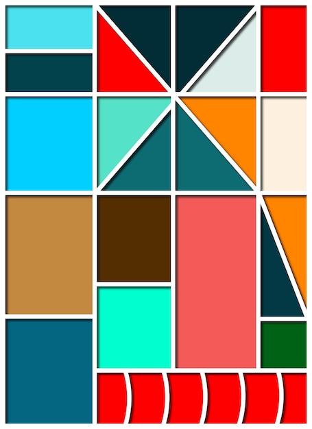 Vettore astratto sfondo colorato con forme geometriche vettore modello colorato per carta da parati