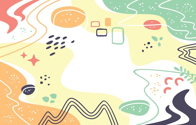 abstract colorful background with shapes and lines