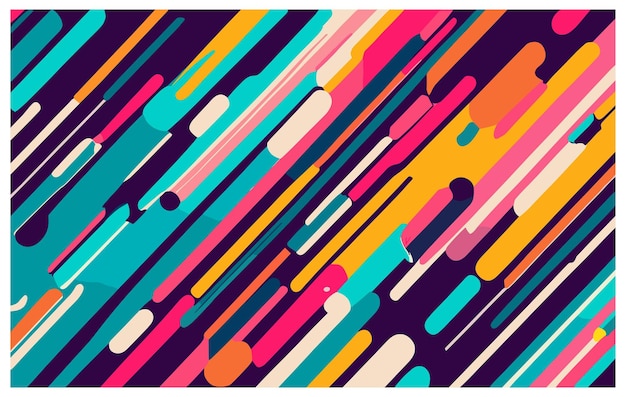 Abstract colorful background with wavy lines Vector illustration for your design