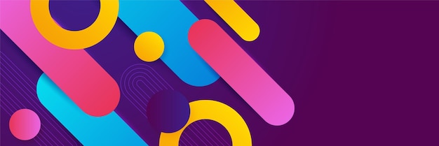 Абстрактный красочный фон баннера Цветовой градиент абстрактный фон с эффектом динамической линии волны Векторный абстрактный графический дизайн шаблон фона баннера веб-шаблон