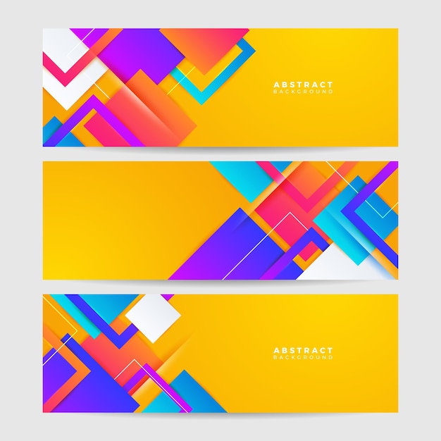 Vector abstract colorful banner background dynamic textured geometric element modern gradient light vector illustration vector abstract graphic design banner pattern background web template