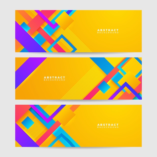 Abstract colorful banner background Dynamic textured geometric element Modern gradient light vector illustration Vector abstract graphic design banner pattern background web template