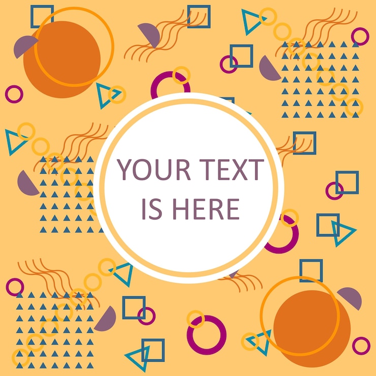 वेक्टर abstract colorful banner template with geometric shapes premium vector