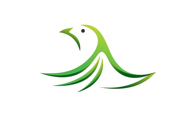 abstract colorful bird logo