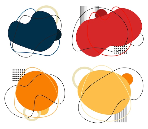 Vector abstract colorful blobs