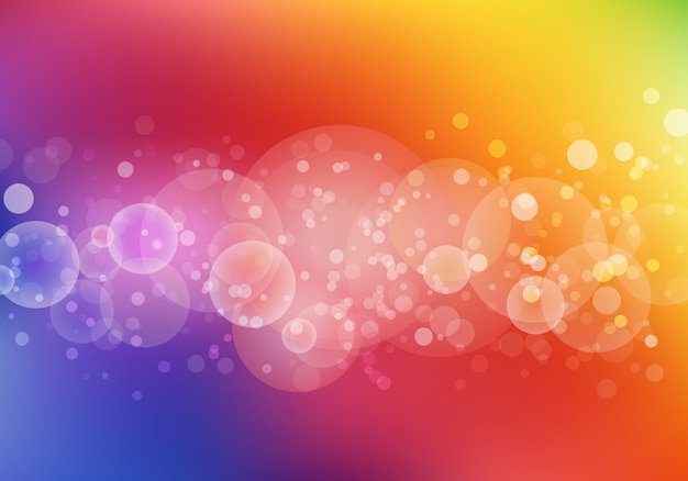 Vector abstract colorful blurred background with bokeh