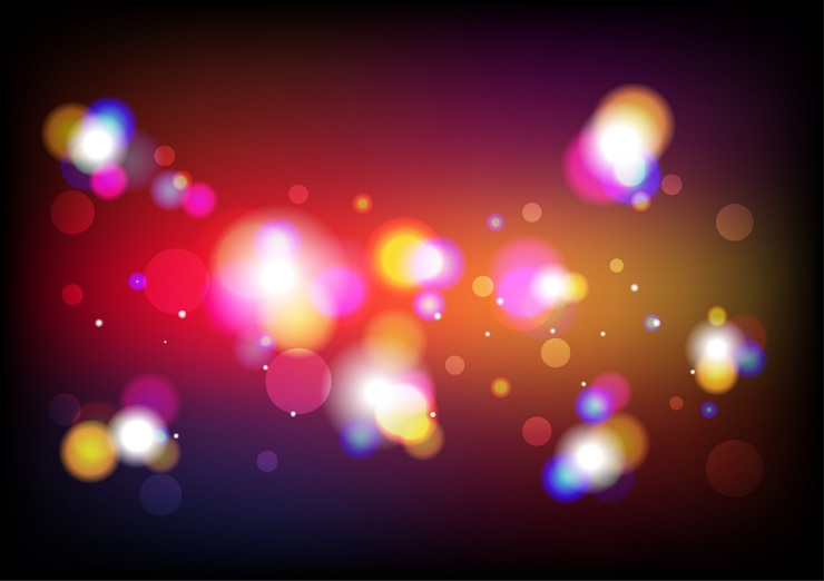 Vector abstract colorful bokeh background.