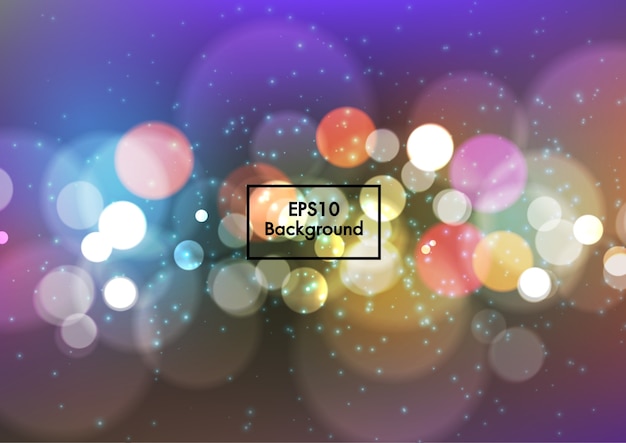 Vector abstract colorful bokeh blurred background