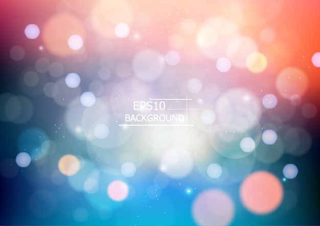 Abstract colorful bokeh blurred background