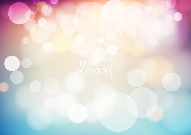 Vector abstract colorful bokeh blurred background