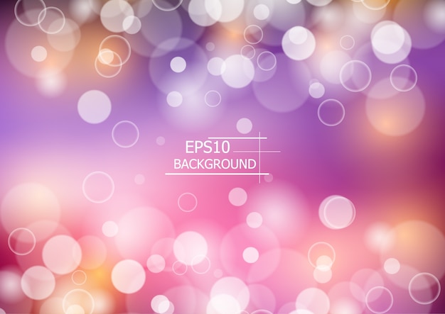 Abstract colorful bokeh blurred background 