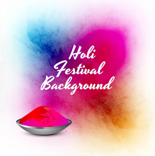 Abstract colorful celebration happy holi background