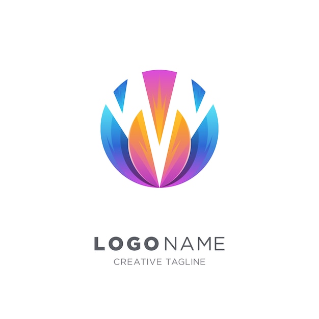 Abstract colorful circle logo