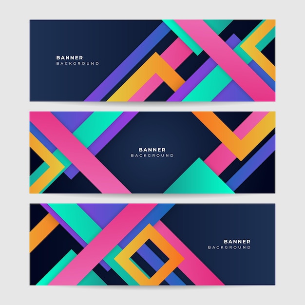 Vector abstract colorful colourful line square polygon banner design template background