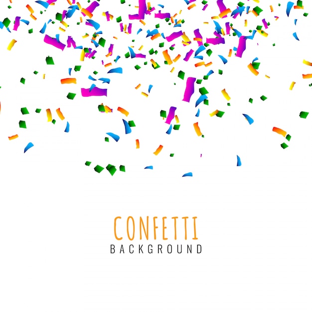 Vector abstract colorful confetti celebration background