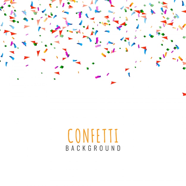 Vector abstract colorful confetti decorative background