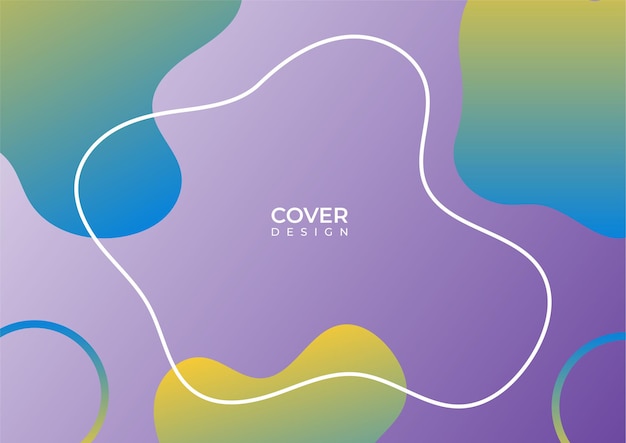 Abstract colorful cover design