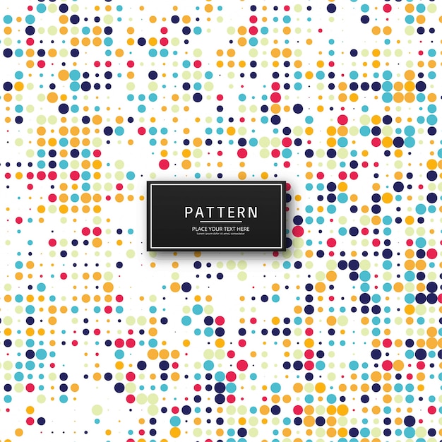 Abstract colorful dots pattern background illustration