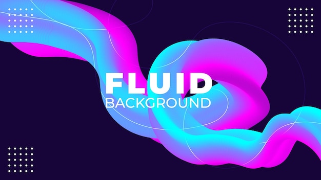 Abstract colorful dynamic fluid background