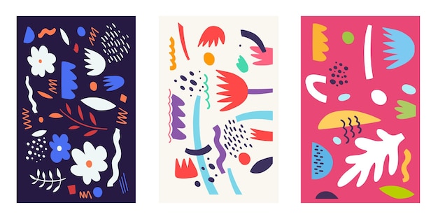 abstract colorful elements set texture and background. vector illustration.