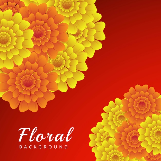 Vector abstract colorful floral background