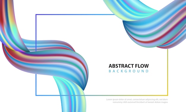 Abstract colorful flow background