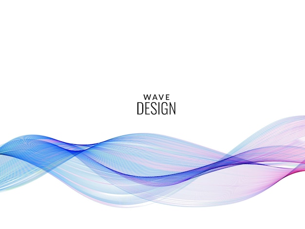 Abstract colorful flow wave design background vector