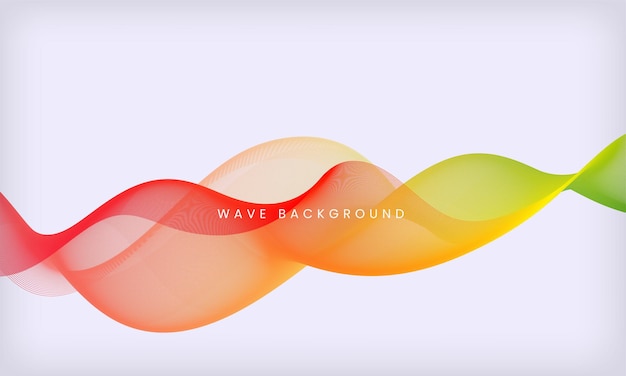 Vector abstract colorful flowing wave background modern motion smooth design template